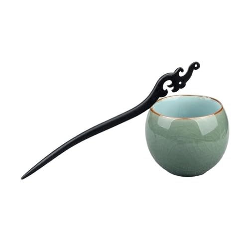 UYFRD 47 Stil Retro Sandelholz Haarspange Haarnadel Chinesische Antike geschnitzte Holz Essstäbchen Haarstab Cosplay Party Kopfbedeckung Zubehör (Phoenix Cub) von UYFRD