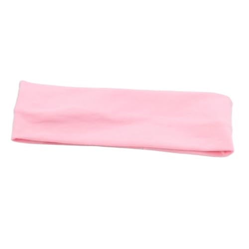 UYFRD Elastisches Baumwoll-Haarband, modische Stirnbänder für Damen und Herren, solide, Laufen, Fitness, Yoga, Stretch-Make-up, Haar-Zubehör (Rosa) von UYFRD