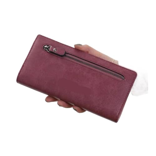 UYFRD Luxary Damen-Geldbörse, Kartenhalter, modische Damengeldbörse, Handtaschen, Geld, Münzbörse, Clutch, langer Reißverschluss, Geldbörse, weinrot, Einheitsgröße UYFRD Luxary Damen-Geldbörse, Kartenhalter, modische Damengeldbörse, Handtaschen, Geld, Münzbörse, Clutch, langer Reißverschluss, Geldbörse, weinrot, Einheitsgröße von UYFRD