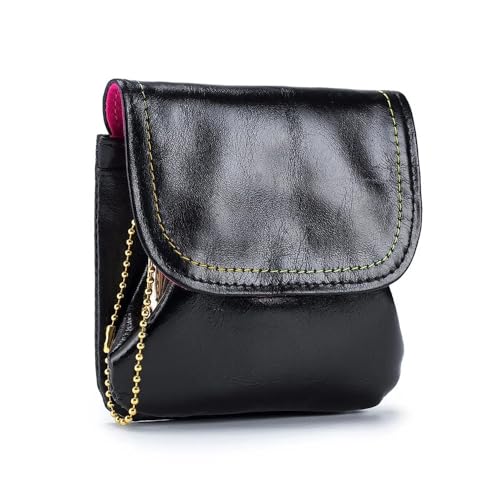 UYFRD Münzgeldbörse aus echtem Leder, Rindsleder, kleine Handtasche, Geldbörse, Kartenhalter, Schlüssel, Lippenstift, Kopfhörer, Aufbewahrungstasche für Damen, Schwarz , Einheitsgröße UYFRD Münzgeldbörse aus echtem Leder, Rindsleder, kleine Handtasche, Geldbörse, Kartenhalter, Schlüssel, Lippenstift, Kopfhörer, Aufbewahrungstasche für Damen, Schwarz , Einheitsgröße von UYFRD