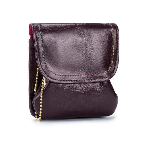 UYFRD Münzgeldbörse aus echtem Leder, Rindsleder, kleine Handtasche, Geldbörse, Kartenhalter, Schlüssel, Lippenstift, Kopfhörer, Aufbewahrungstasche für Damen, violett, Einheitsgröße UYFRD Münzgeldbörse aus echtem Leder, Rindsleder, kleine Handtasche, Geldbörse, Kartenhalter, Schlüssel, Lippenstift, Kopfhörer, Aufbewahrungstasche für Damen, violett, Einheitsgröße von UYFRD