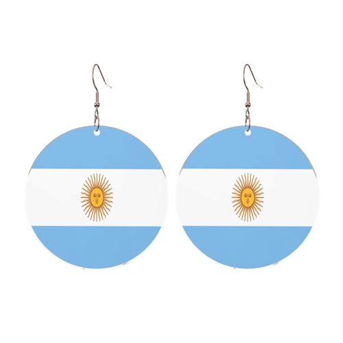 Argentinische Flagge Runde Acryl Ohrringe Ohrringe für Frauen Mode Weihnachtsgeschenk, Einheitsgröße, Acryl Argentinische Flagge Runde Acryl Ohrringe Ohrringe für Frauen Mode Weihnachtsgeschenk, Einheitsgröße, Acryl von UYHhgqw