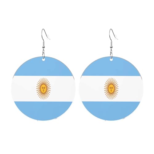 Argentinische Flagge Runde Acryl Ohrringe Ohrringe für Frauen Mode Weihnachtsgeschenk, Einheitsgröße, Acryl Argentinische Flagge Runde Acryl Ohrringe Ohrringe für Frauen Mode Weihnachtsgeschenk, Einheitsgröße, Acryl von UYHhgqw