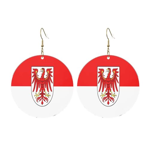 Brandenburger Flagge Runde Acryl Ohrringe Ohrringe für Frauen Frauen Mode Weihnachtsgeschenk, Einheitsgröße, Acryl Brandenburger Flagge Runde Acryl Ohrringe Ohrringe für Frauen Frauen Mode Weihnachtsgeschenk, Einheitsgröße, Acryl von UYHhgqw