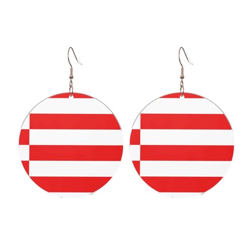 Bremen Flagge Runde Acryl Ohrringe Ohrringe für Frauen Frauen Mode Weihnachtsgeschenk, Einheitsgröße, Acryl Bremen Flagge Runde Acryl Ohrringe Ohrringe für Frauen Frauen Mode Weihnachtsgeschenk, Einheitsgröße, Acryl von UYHhgqw