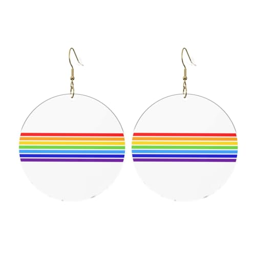 Die jüdische Flagge Runde Acryl Ohrringe Ohrringe für Frauen Mode Weihnachtsgeschenk, Einheitsgröße, Acryl Die jüdische Flagge Runde Acryl Ohrringe Ohrringe für Frauen Mode Weihnachtsgeschenk, Einheitsgröße, Acryl von UYHhgqw