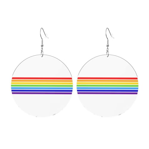 Die jüdische Flagge Runde Acryl Ohrringe Ohrringe für Frauen Mode Weihnachtsgeschenk, Einheitsgröße, Acryl Die jüdische Flagge Runde Acryl Ohrringe Ohrringe für Frauen Mode Weihnachtsgeschenk, Einheitsgröße, Acryl von UYHhgqw