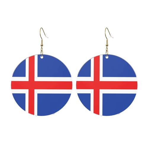 Flagge Islands Runde Acryl Ohrringe Ohrringe für Frauen Mode Weihnachtsgeschenk, Einheitsgröße, Acryl Flagge Islands Runde Acryl Ohrringe Ohrringe für Frauen Mode Weihnachtsgeschenk, Einheitsgröße, Acryl von UYHhgqw