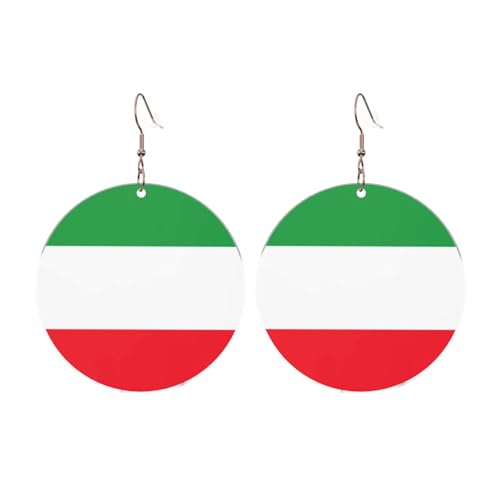 Flagge Nordrhein-Westfalen Runde Acryl Ohrringe Ohrringe für Frauen Mode Weihnachtsgeschenk, Einheitsgröße, Acryl Flagge Nordrhein-Westfalen Runde Acryl Ohrringe Ohrringe für Frauen Mode Weihnachtsgeschenk, Einheitsgröße, Acryl von UYHhgqw