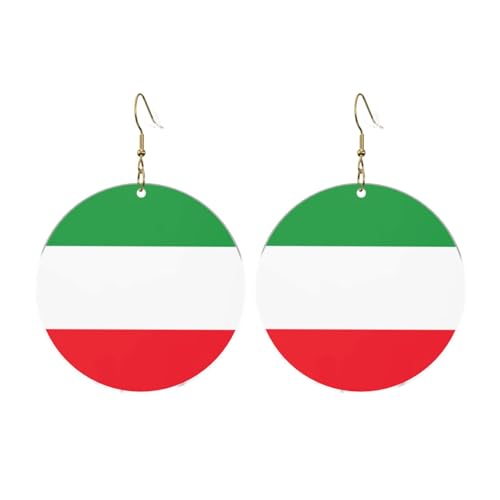 Flagge Nordrhein-Westfalen Runde Acryl Ohrringe Ohrringe für Frauen Mode Weihnachtsgeschenk, Einheitsgröße, Acryl Flagge Nordrhein-Westfalen Runde Acryl Ohrringe Ohrringe für Frauen Mode Weihnachtsgeschenk, Einheitsgröße, Acryl von UYHhgqw