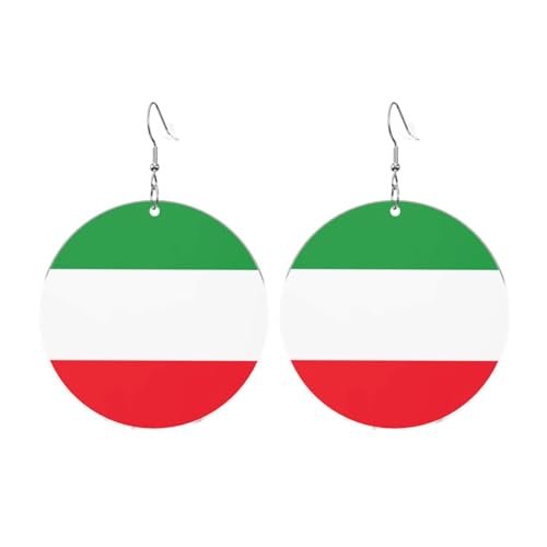 Flagge Nordrhein-Westfalen Runde Acryl Ohrringe Ohrringe für Frauen Mode Weihnachtsgeschenk, Einheitsgröße, Acryl Flagge Nordrhein-Westfalen Runde Acryl Ohrringe Ohrringe für Frauen Mode Weihnachtsgeschenk, Einheitsgröße, Acryl von UYHhgqw