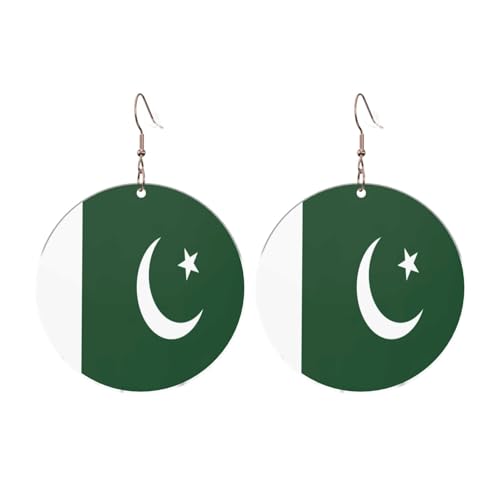 Flagge Pakistans Runde Acryl Ohrringe Ohrringe für Frauen Mode Weihnachtsgeschenk, Einheitsgröße, Acryl Flagge Pakistans Runde Acryl Ohrringe Ohrringe für Frauen Mode Weihnachtsgeschenk, Einheitsgröße, Acryl von UYHhgqw