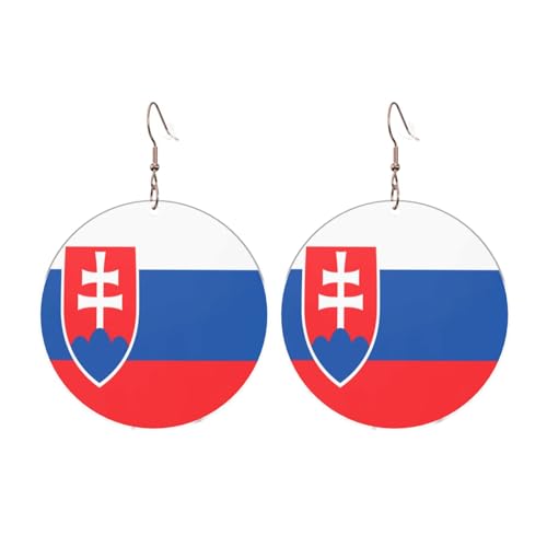Flagge der Slowakei Runde Acryl Ohrringe Ohrringe für Frauen Mode Weihnachtsgeschenk, Einheitsgröße, Acryl Flagge der Slowakei Runde Acryl Ohrringe Ohrringe für Frauen Mode Weihnachtsgeschenk, Einheitsgröße, Acryl von UYHhgqw