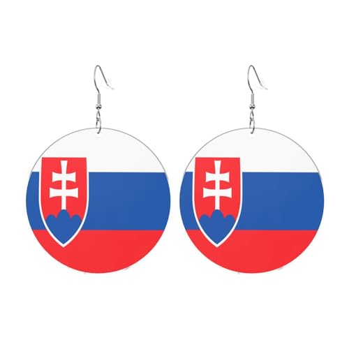 Flagge der Slowakei Runde Acryl Ohrringe Ohrringe für Frauen Mode Weihnachtsgeschenk, Einheitsgröße, Acryl Flagge der Slowakei Runde Acryl Ohrringe Ohrringe für Frauen Mode Weihnachtsgeschenk, Einheitsgröße, Acryl von UYHhgqw
