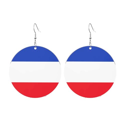 Flagge des Kantons Schleswig-Holstein Runde Acryl Ohrringe - Ohrringe für Frauen - Damenmode Weihnachtsgeschenk, Einheitsgröße, Acryl Flagge des Kantons Schleswig-Holstein Runde Acryl Ohrringe - Ohrringe für Frauen - Damenmode Weihnachtsgeschenk, Einheitsgröße, Acryl von UYHhgqw