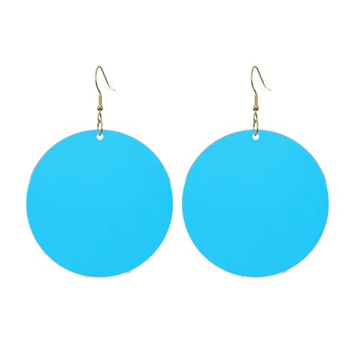 Hellblaue runde Acryl-Ohrringe – Ohrringe für Damen – modisches Weihnachtsgeschenk für Damen, Einheitsgröße, Acryl Hellblaue runde Acryl-Ohrringe – Ohrringe für Damen – modisches Weihnachtsgeschenk für Damen, Einheitsgröße, Acryl von UYHhgqw