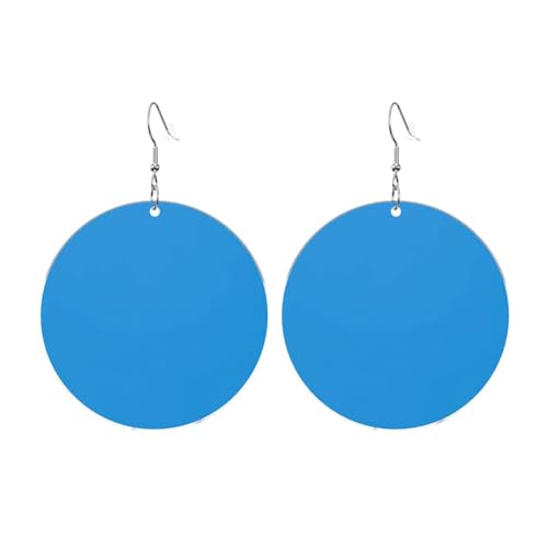 Natürliche blaue Farbe, runde Acryl-Ohrringe – Ohrringe für Frauen – modisches Weihnachtsgeschenk für Damen, Einheitsgröße, Acryl Natürliche blaue Farbe, runde Acryl-Ohrringe – Ohrringe für Frauen – modisches Weihnachtsgeschenk für Damen, Einheitsgröße, Acryl von UYHhgqw