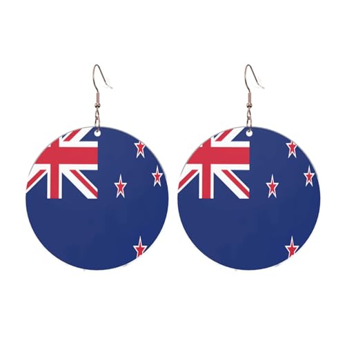 Neuseeland Flagge Runde Acryl Ohrringe Ohrringe für Frauen Mode Weihnachtsgeschenk, Einheitsgröße, Acryl Neuseeland Flagge Runde Acryl Ohrringe Ohrringe für Frauen Mode Weihnachtsgeschenk, Einheitsgröße, Acryl von UYHhgqw