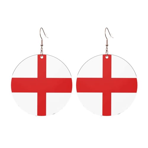 Runde Acryl-Ohrringe mit England-Flagge, Ohrringe für Damen, modisch, Weihnachtsgeschenk, Einheitsgröße, Acryl Runde Acryl-Ohrringe mit England-Flagge, Ohrringe für Damen, modisch, Weihnachtsgeschenk, Einheitsgröße, Acryl von UYHhgqw