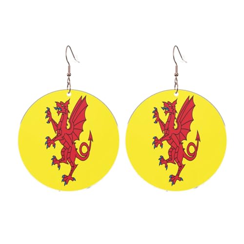 Somerset County Flagge Runde Acryl Ohrringe Ohrringe für Frauen Mode Weihnachtsgeschenk, Einheitsgröße, Acryl Somerset County Flagge Runde Acryl Ohrringe Ohrringe für Frauen Mode Weihnachtsgeschenk, Einheitsgröße, Acryl von UYHhgqw