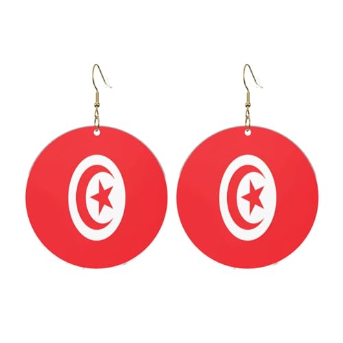 Tunesische Flagge Runde Acryl Ohrringe Ohrringe für Frauen Frauen Mode Weihnachtsgeschenk, Einheitsgröße, Acryl Tunesische Flagge Runde Acryl Ohrringe Ohrringe für Frauen Frauen Mode Weihnachtsgeschenk, Einheitsgröße, Acryl von UYHhgqw
