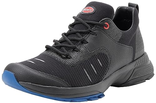 UYN FOR BUGATTI Herren Speed Black Sole Sneaker, 43 EU von UYN FOR BUGATTI