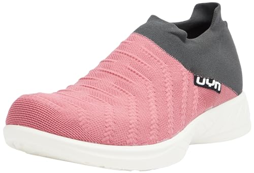 UYN Damen 3D Ribs Sneaker, Pink/Charcoal, 37 EU von UYN