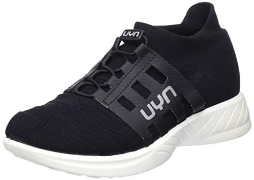 UYN Damen 3D Ribs Tune Sneaker, Black/Charcoal, 36 EU von UYN