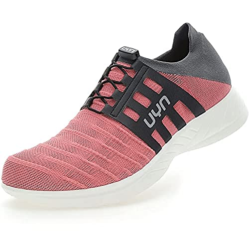 UYN Damen 3D Ribs Tune Sneaker, Pink/Charcoal, 40 EU von UYN