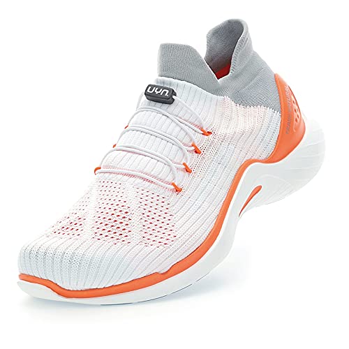 UYN Damen City Running Sneaker, White/Orange, 37 EU von UYN