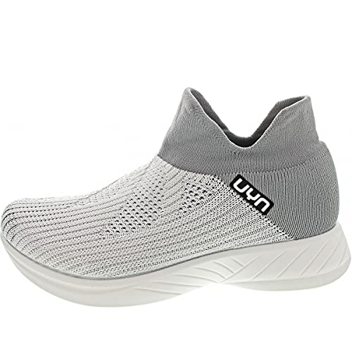 UYN Damen Free Flow Metal Sneaker, White/Grey, 36 EU von UYN