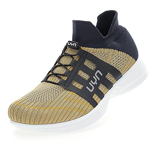 UYN Damen Free Flow Metal Tune Sneaker, Gold/Antracite, 37 EU von UYN