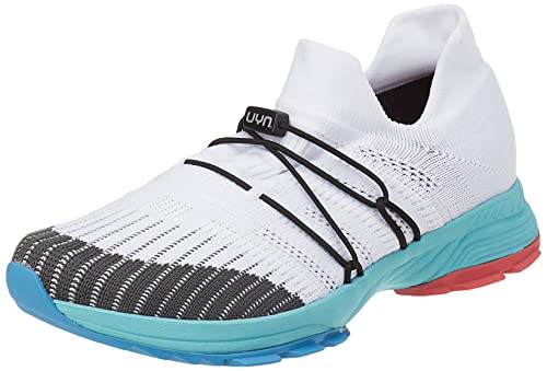UYN Damen Free Flow Tune Xc Turquoise Sole Sneaker, Weiß Grau, 35 EU von UYN