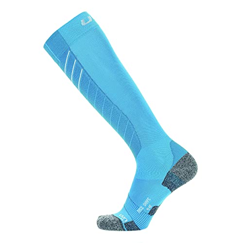 UYN Damen Race Shape Socken, Turquoise/White, 39/40 von UYN