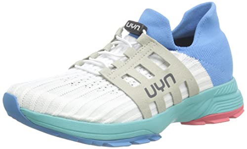 UYN Damen WASHI XC Turquoise Sole Sneaker, Weiß Blau, 35 EU von UYN