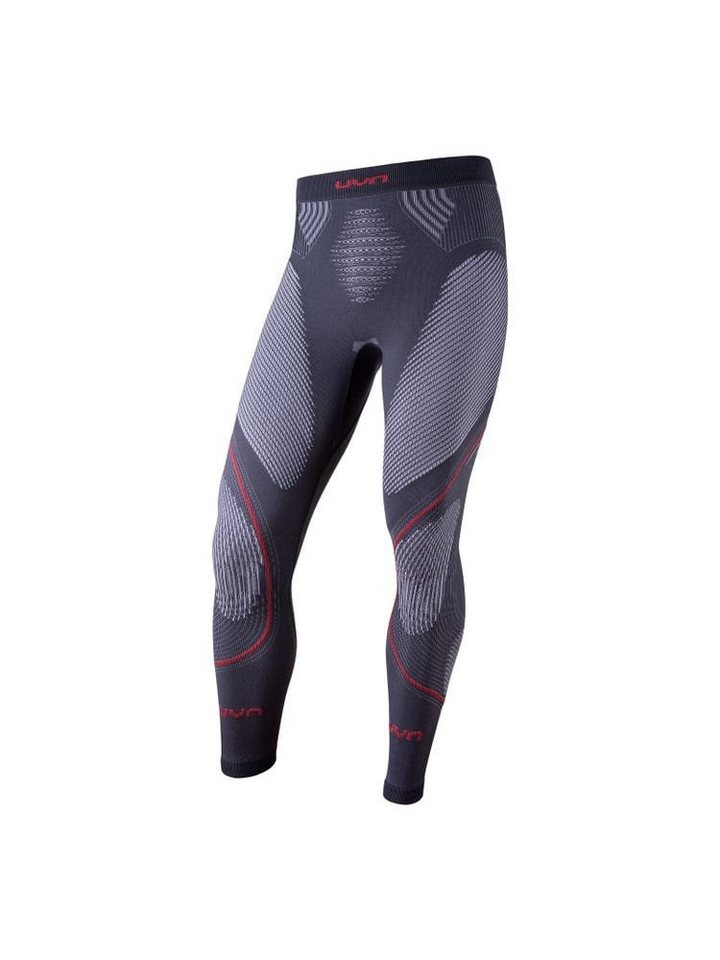 UYN Funktionshose Evolutyon Pant lang enganliegend Unterwäsche charcoal/weiss/rot Herren von UYN