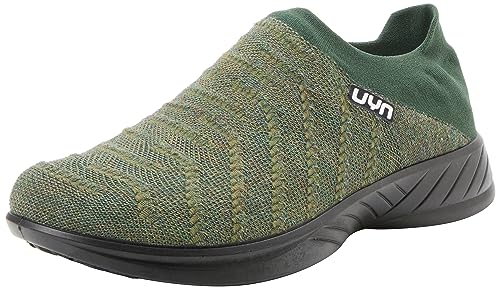 UYN Herren 3D Ribs Sabot Wool Black Sole Sneaker, Military Green, 45 EU von UYN