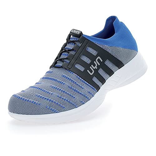 UYN Herren 3D Ribs Tune Sneaker, Grey/Blue, 46 EU von UYN