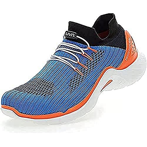 UYN Herren City Running Sneaker, Blue/Orange, 43 EU von UYN