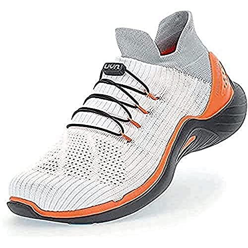 UYN Herren City Running Sneaker, White/Orange, 42 EU von UYN