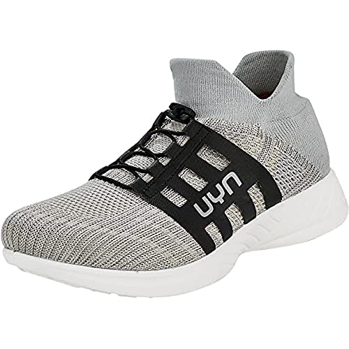 UYN Herren Free Flow Metal Tune Sneaker, Silver/Grey, 39 EU von UYN