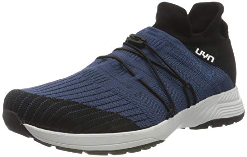 UYN Herren Free Flow Tune Sneaker, Schwarz Blau, 45 EU von UYN