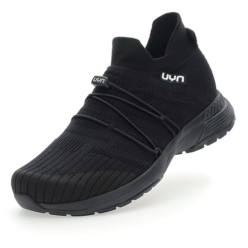 UYN Herren Free Flow Tune Sneaker, Black/Carbon, 40 EU von UYN