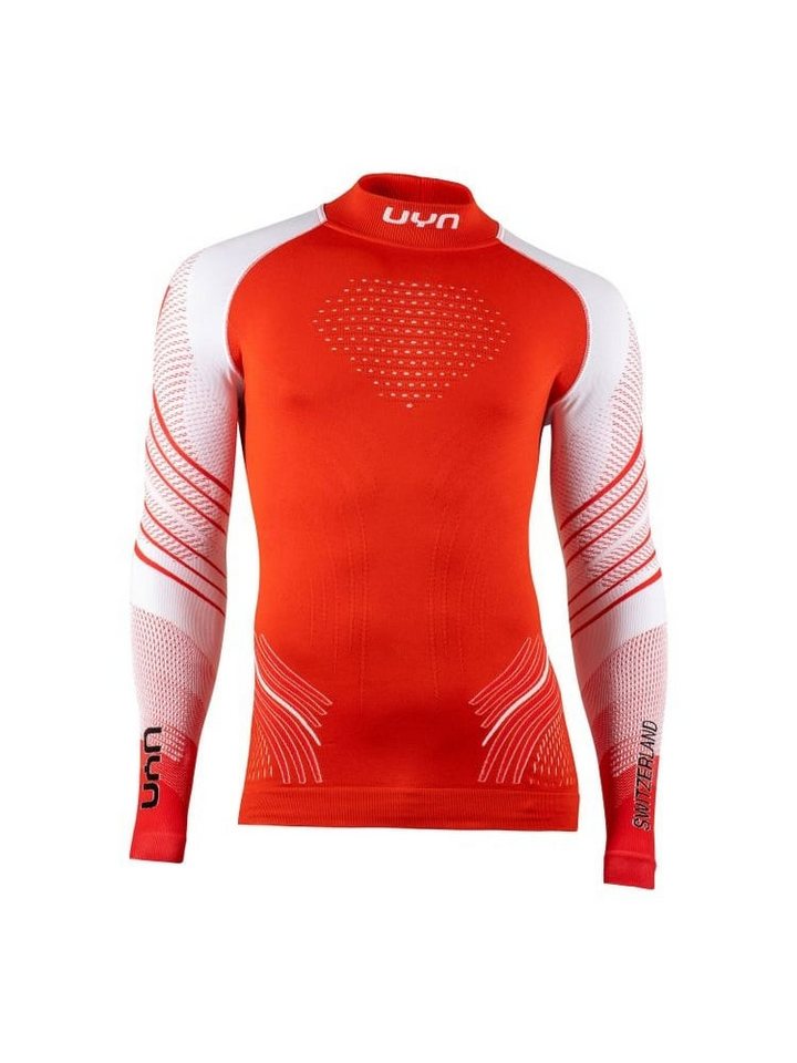 UYN Langarmshirt Natyon 2.0 Turtle Neck enganliegend Switzerland rot Herren von UYN