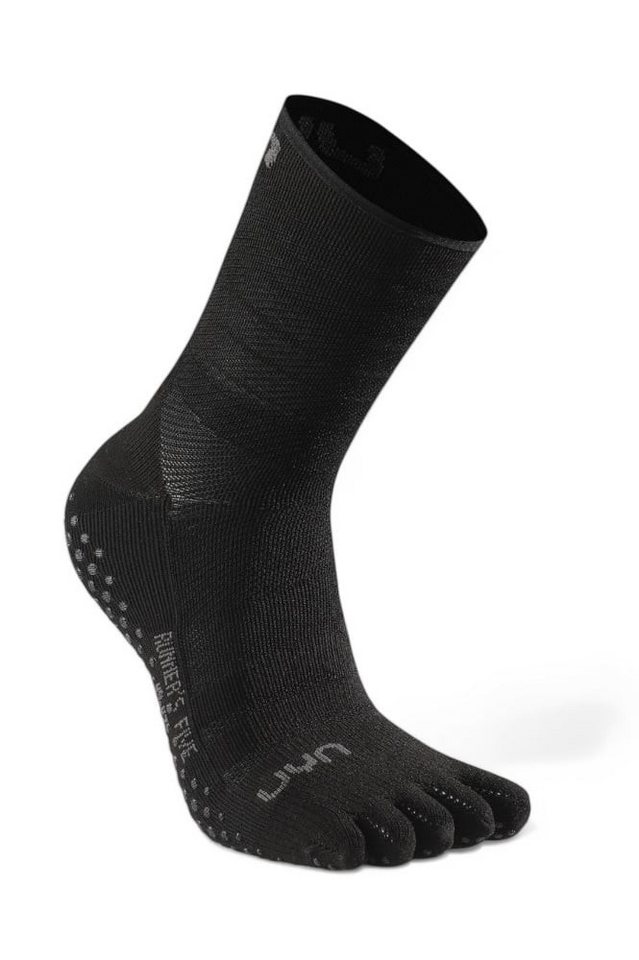 UYN Laufsocken Runner's Five Grip (Cool-Air-Flow) schwarz - 1 Paar von UYN
