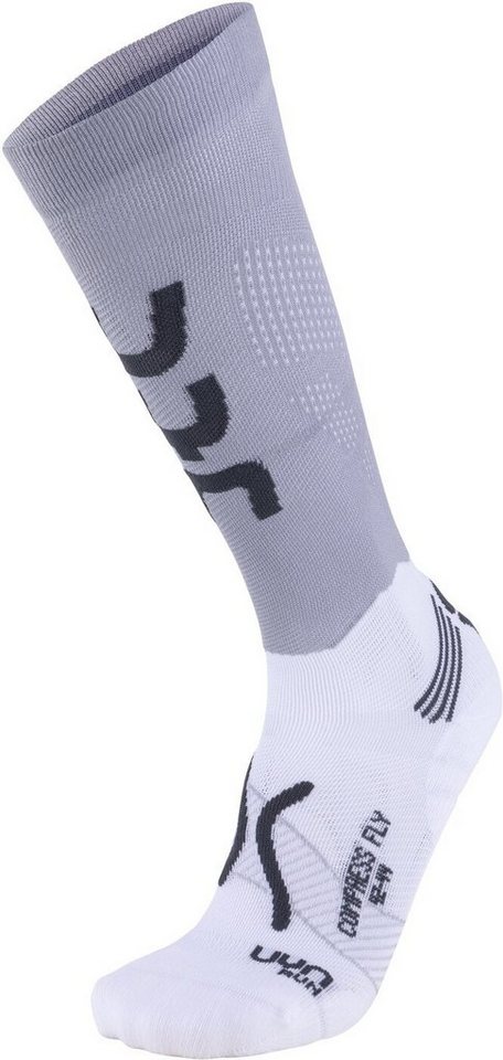 UYN Laufsocken UYN MAN RUN COMPRESSION FLY SOCKS PEARL GREY/GREY von UYN