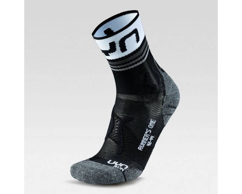 UYN Laufsocken UYN Man Runner`s one short socks black white von UYN