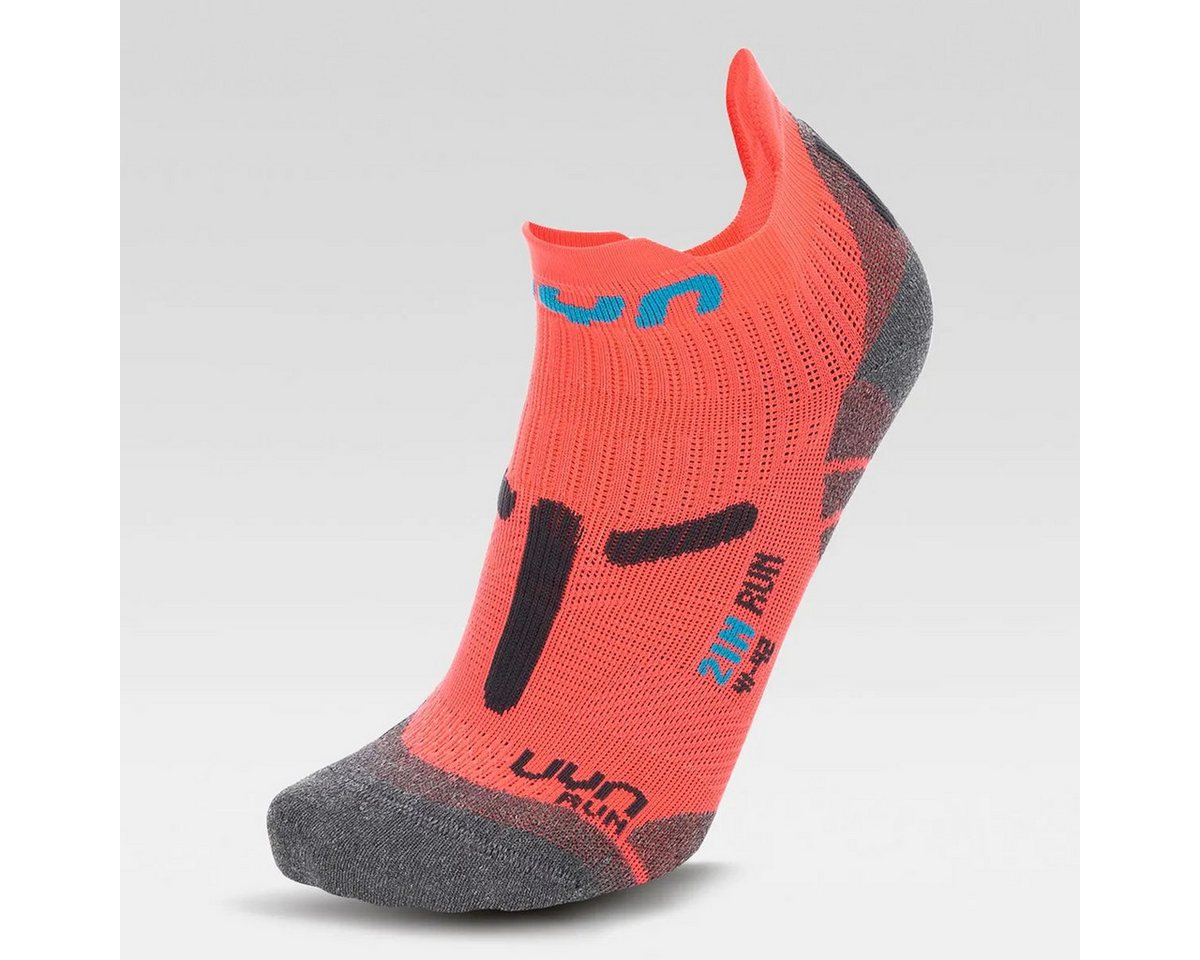 UYN Laufsocken UYN Woman Run 2IN Socks coral Fl/anthracite von UYN