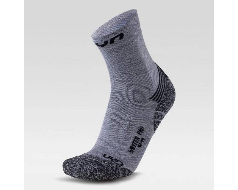 UYN Laufsocken Winter Pro (wärmeisolierung) grau/schwarz Herren - 1 Paar von UYN