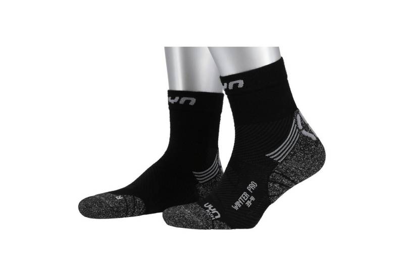 UYN Laufsocken Winter Pro (wärmeisolierung) schwarz/grau Herren - 1 Paar von UYN